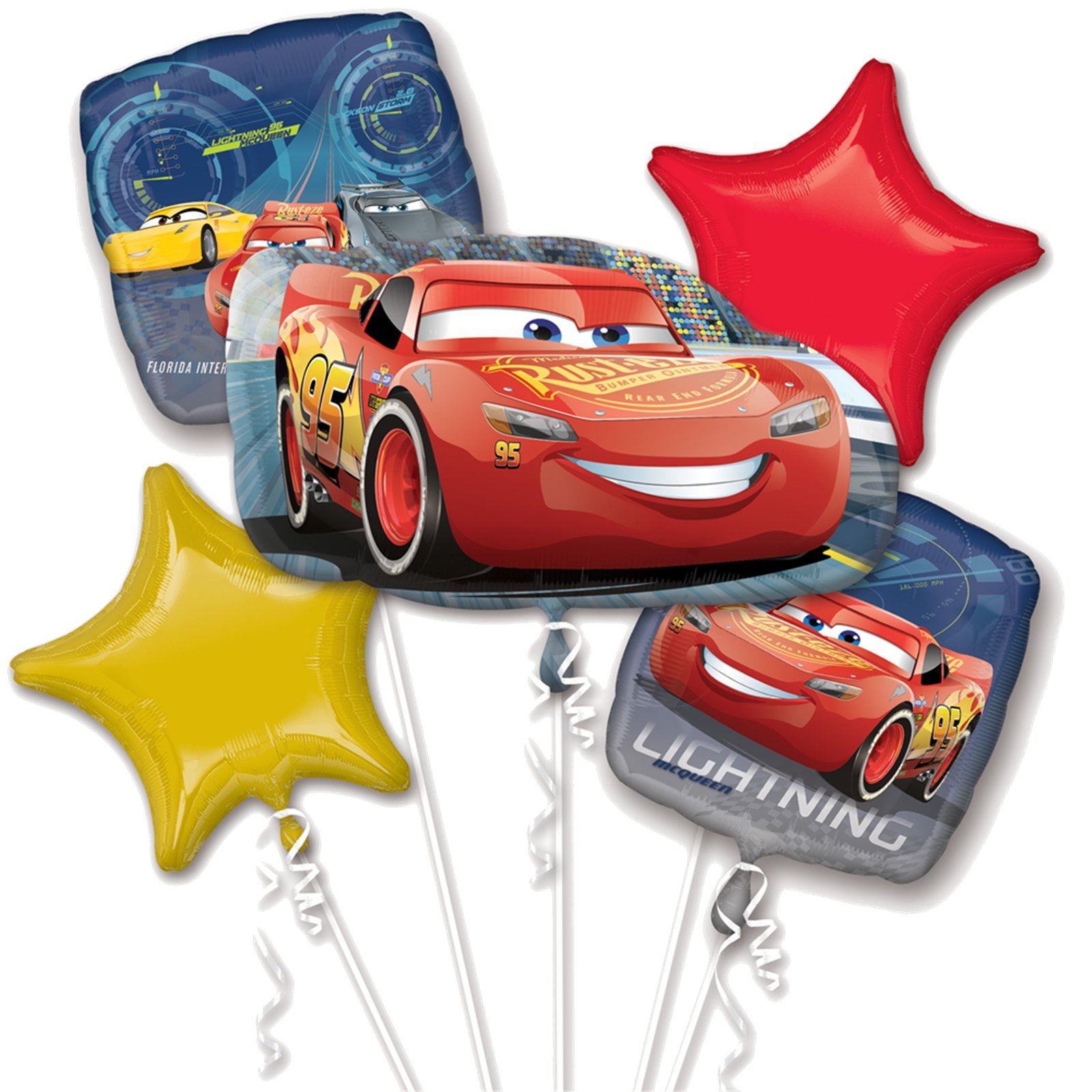 Foto 1 | Ramillete De Globos Amscan Cars 3 Lightning Mcqueen X5 - Venta Internacional.
