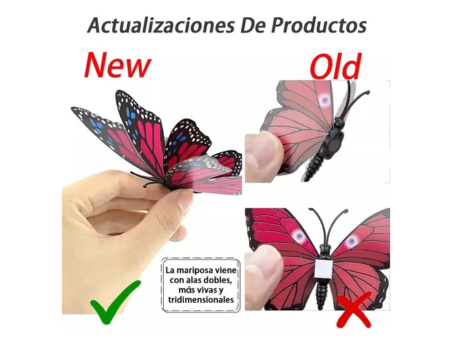 Foto 3 pulgar | Xtellar Decorativo 3d Set De 96 Mariposas