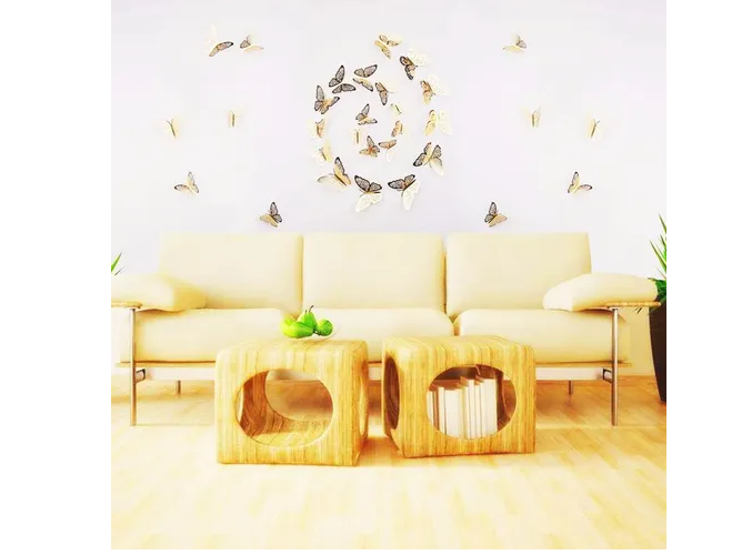 Foto 4 | Xtellar Set De 36 Mariposas Decorativas En 3d, Decoración De Pared En Estilo Metálico Deluxe