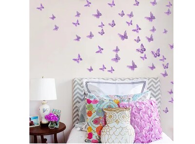 Foto 2 | Xtellar Set De 144 Mariposas 3d Decoración Mural Metálica Aspiracional