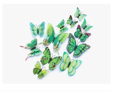 Foto 1 | Decoración de Mariposa Tridimensional Xtellar de Doble Capa 3D 72 Piezas