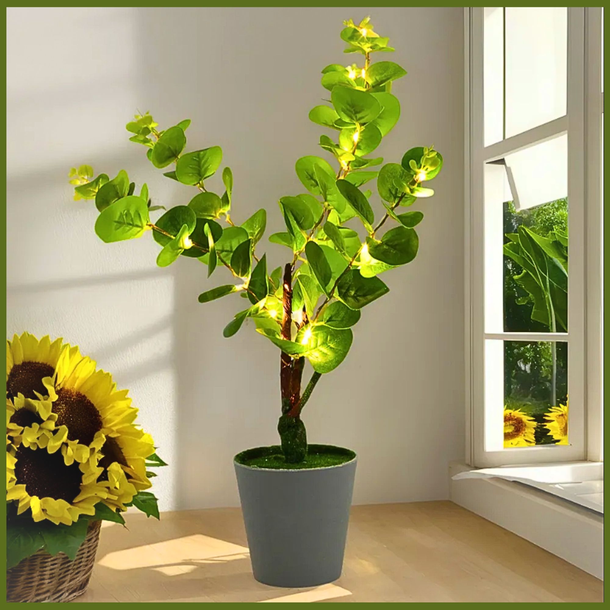 Foto 4 | Planta Artificial Con Luces Para Decoración De Sala, Oficina