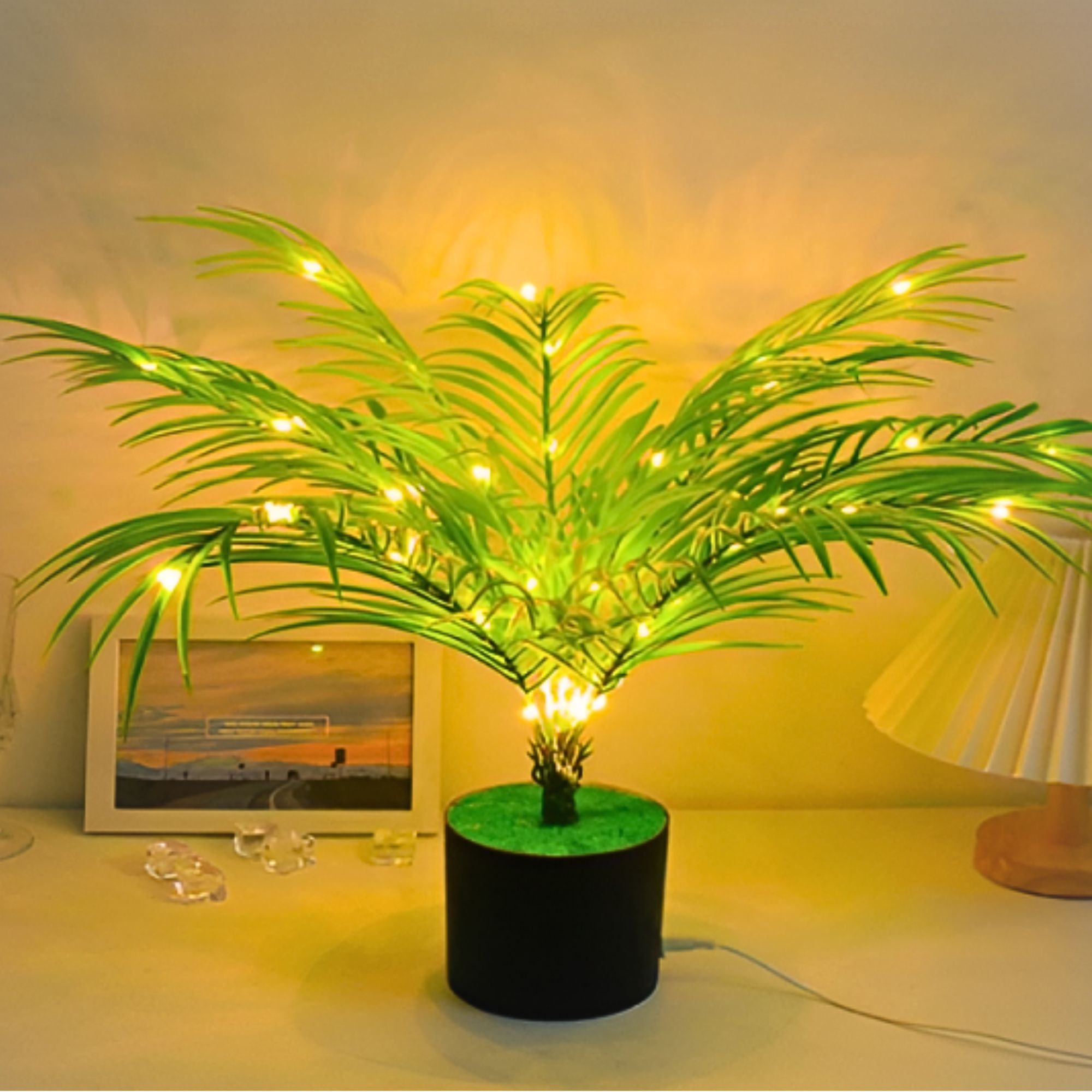 Foto 3 pulgar | Árbol Con Luces Led Para Decorar De 45cm