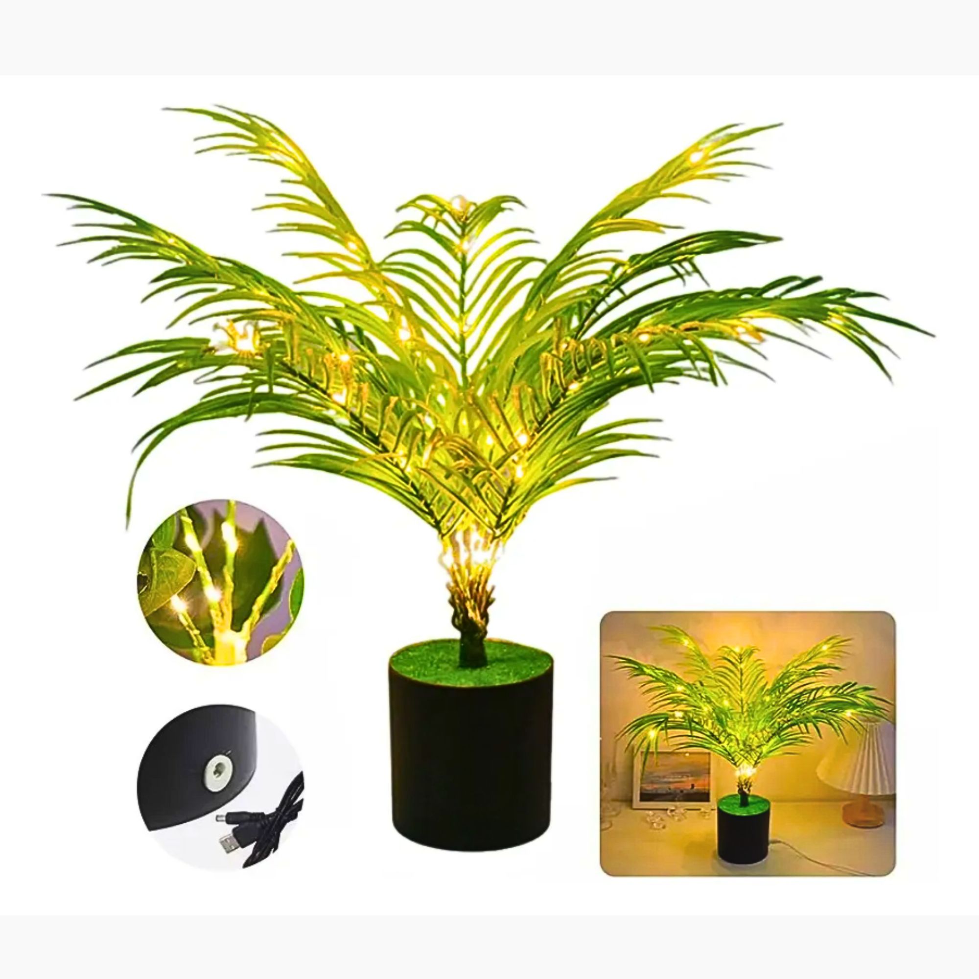 Foto 8 pulgar | Árbol Con Luces Led Para Decorar De 45cm