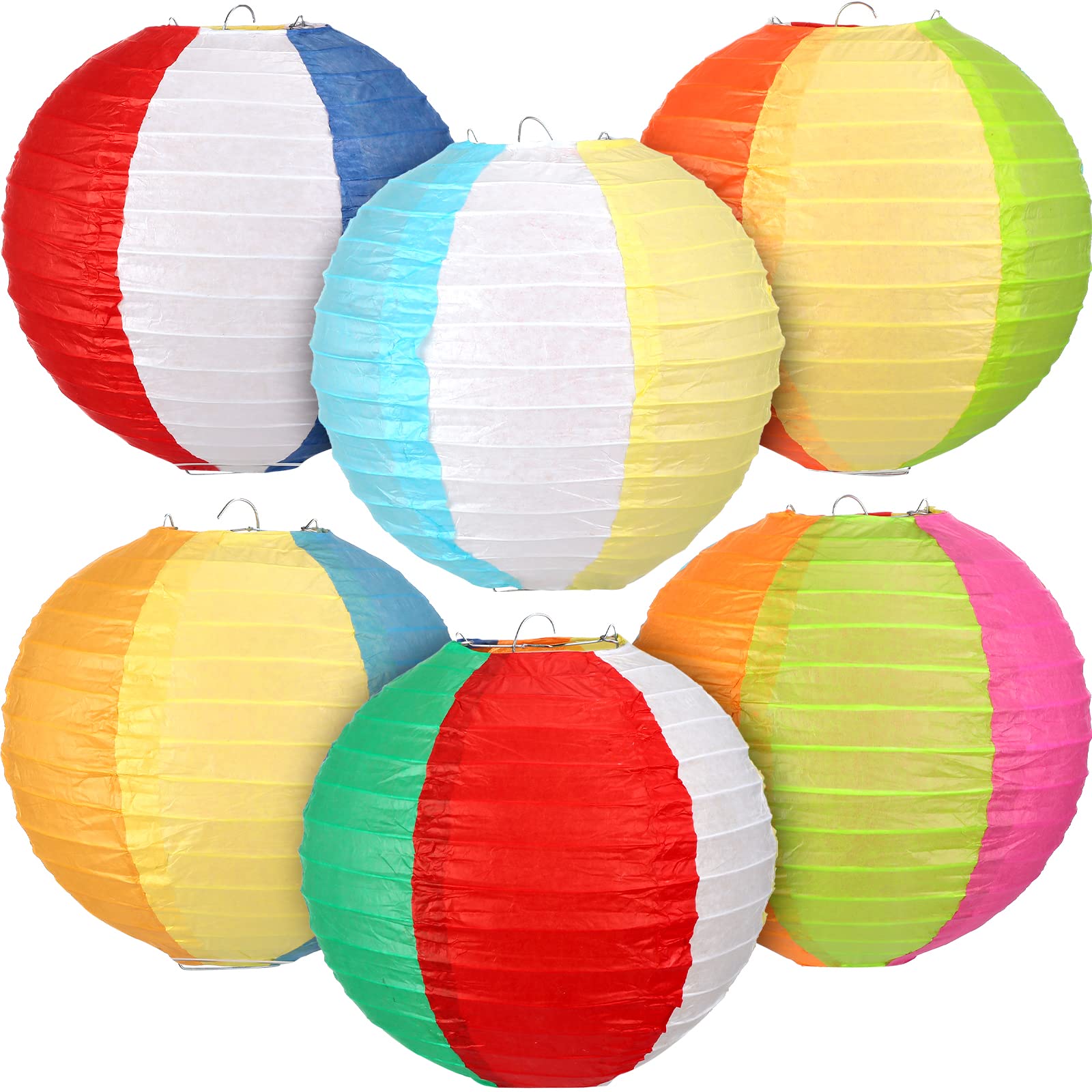 Foto 2 pulgar | Faroles de Papel Colgantes 6 Piezas - Venta Internacional