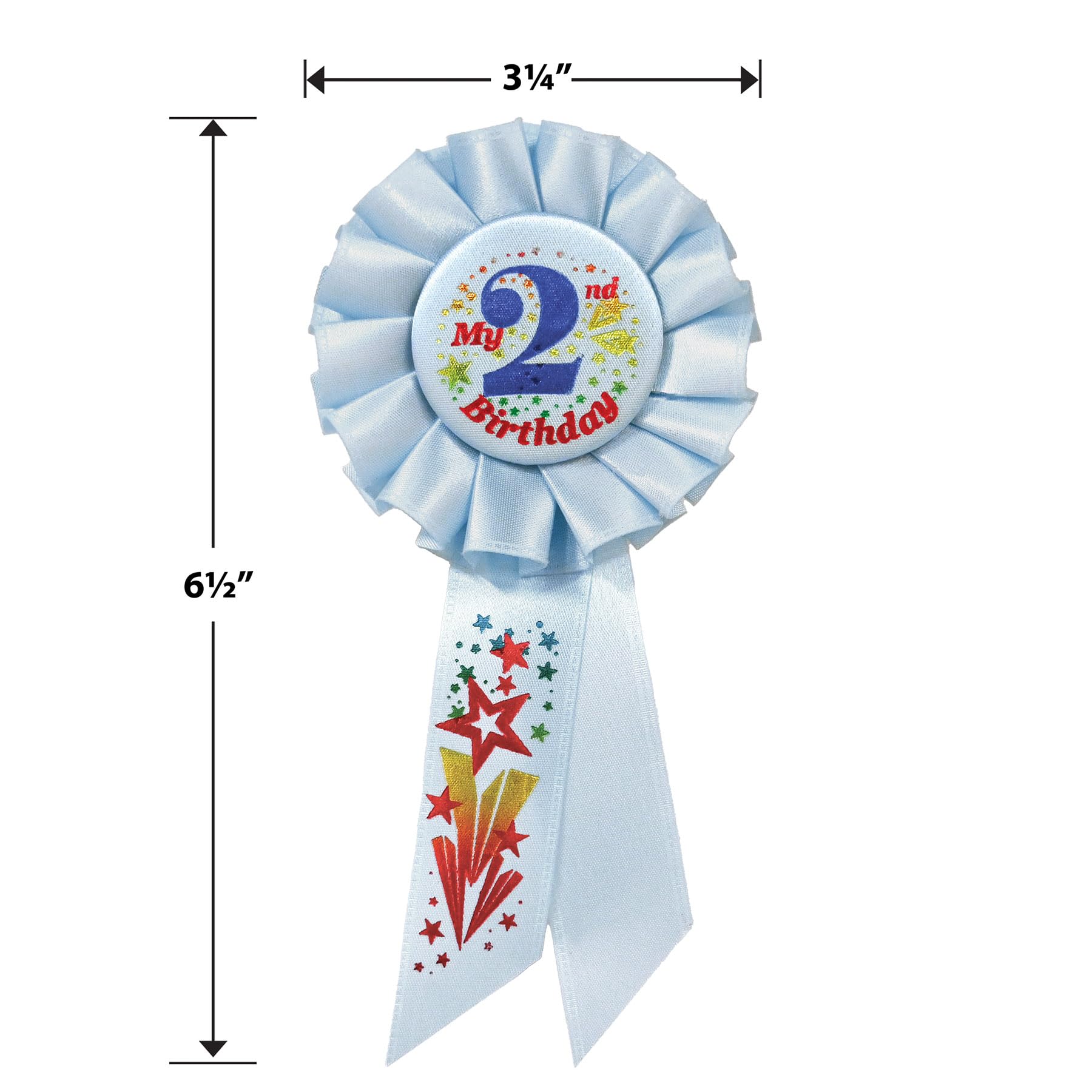 Foto 2 | Accesorio De Fiesta Azul Rosette Beistle My 2nd Birthday - Venta Internacional.