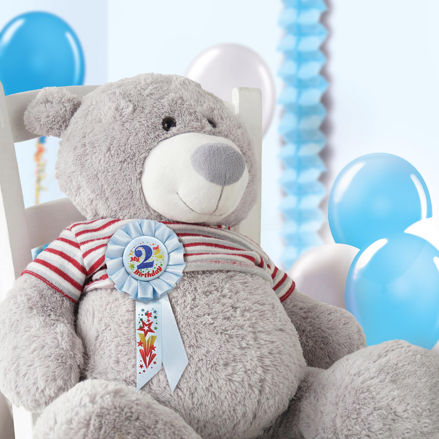 Foto 4 | Accesorio De Fiesta Azul Rosette Beistle My 2nd Birthday - Venta Internacional.