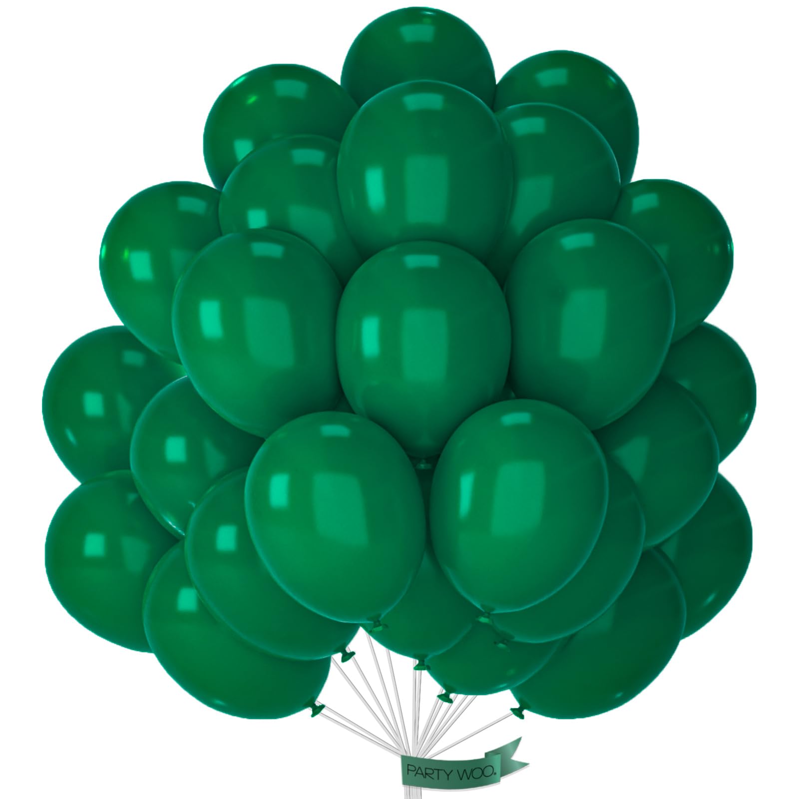 Foto 1 | Globos Partywoo Hunter Green De 12 Pulgadas, 101 Unidades, Para Decoración - Venta Internacional.