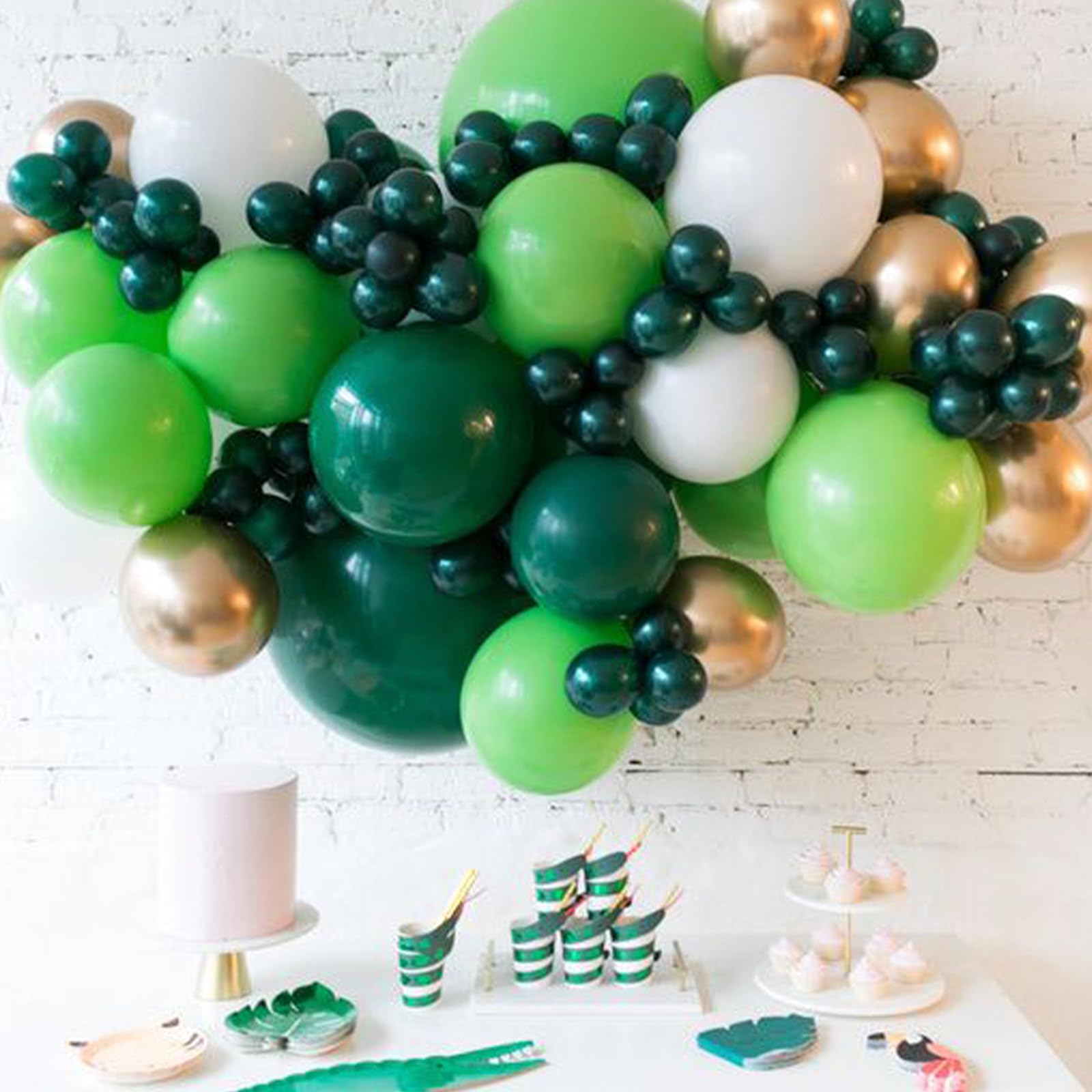 Foto 7 pulgar | Globos Partywoo Hunter Green De 12 Pulgadas, 101 Unidades, Para Decoración - Venta Internacional.