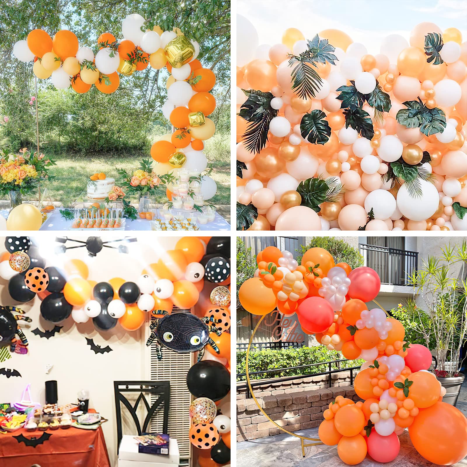 Foto 5 pulgar | Globos Partywoo, Naranja Mandarina, 12 Pulgadas, 50 Unidades - Venta Internacional.