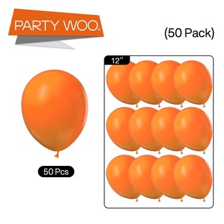 Foto 5 | Globos Partywoo, Naranja Mandarina, 12 Pulgadas, 50 Unidades - Venta Internacional.