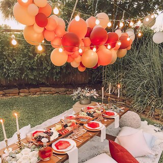 Foto 7 | Globos Partywoo, Naranja Mandarina, 12 Pulgadas, 50 Unidades - Venta Internacional.