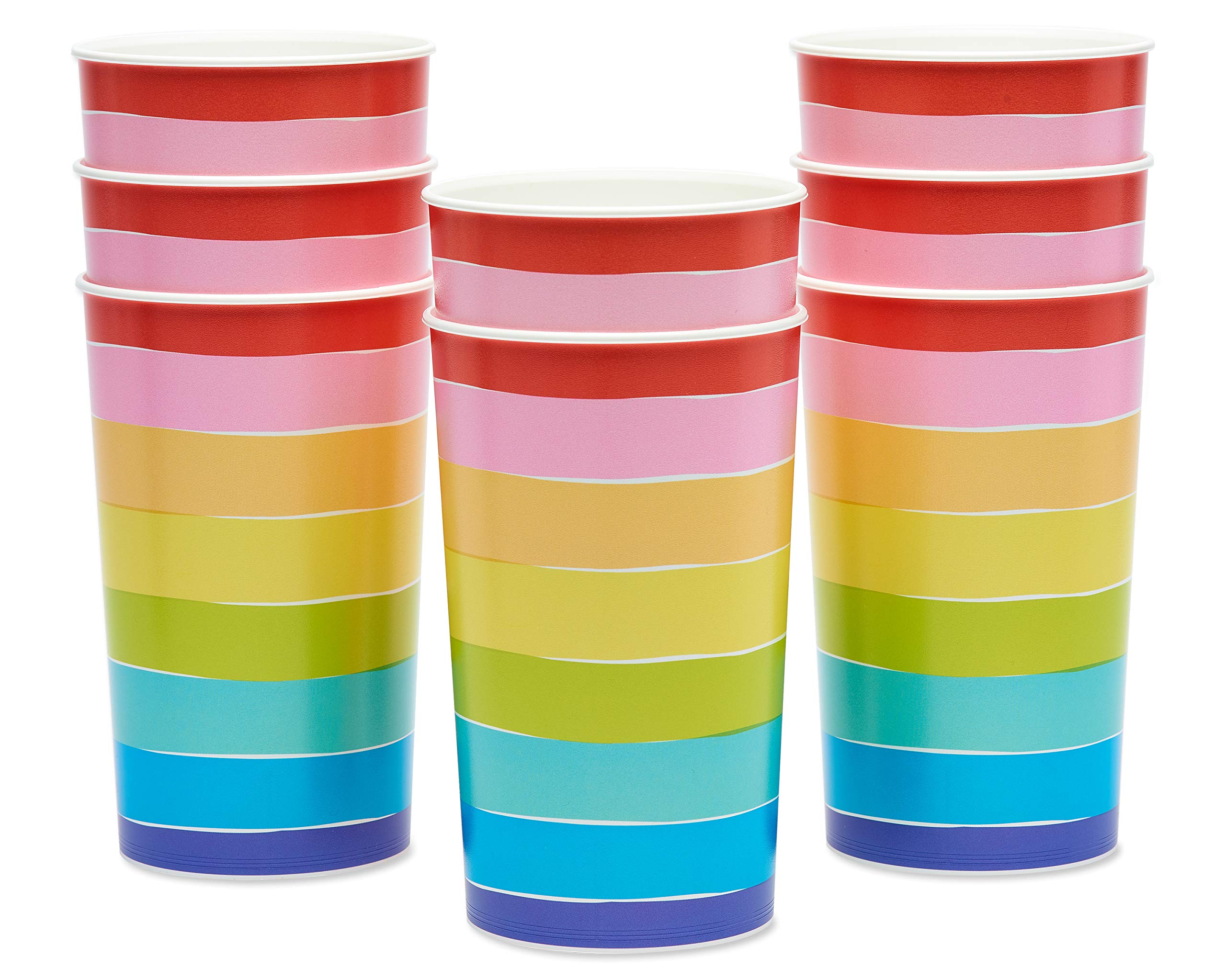 Foto 2 | Utensilios Para Fiestas American Greetings Rainbow, 650 Ml (8) - Venta Internacional.