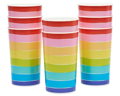 Foto 2 | Utensilios Para Fiestas American Greetings Rainbow, 650 Ml (8) - Venta Internacional.
