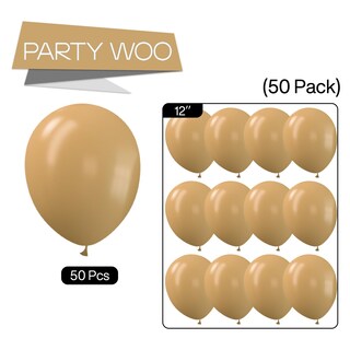 Foto 5 | Globos Partywoo Tan De 12 Pulgadas, 50 Unidades, Para Guirnalda O Arco - Venta Internacional.