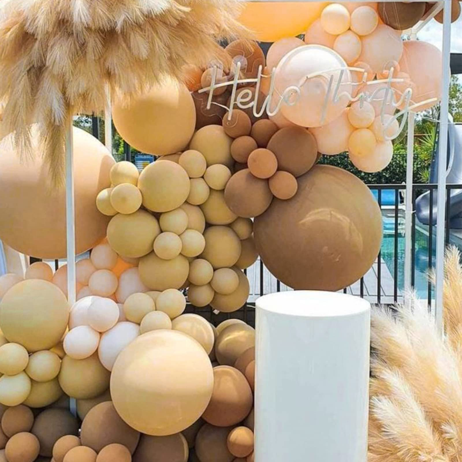 Foto 6 | Globos Partywoo Tan De 12 Pulgadas, 50 Unidades, Para Guirnalda O Arco - Venta Internacional.