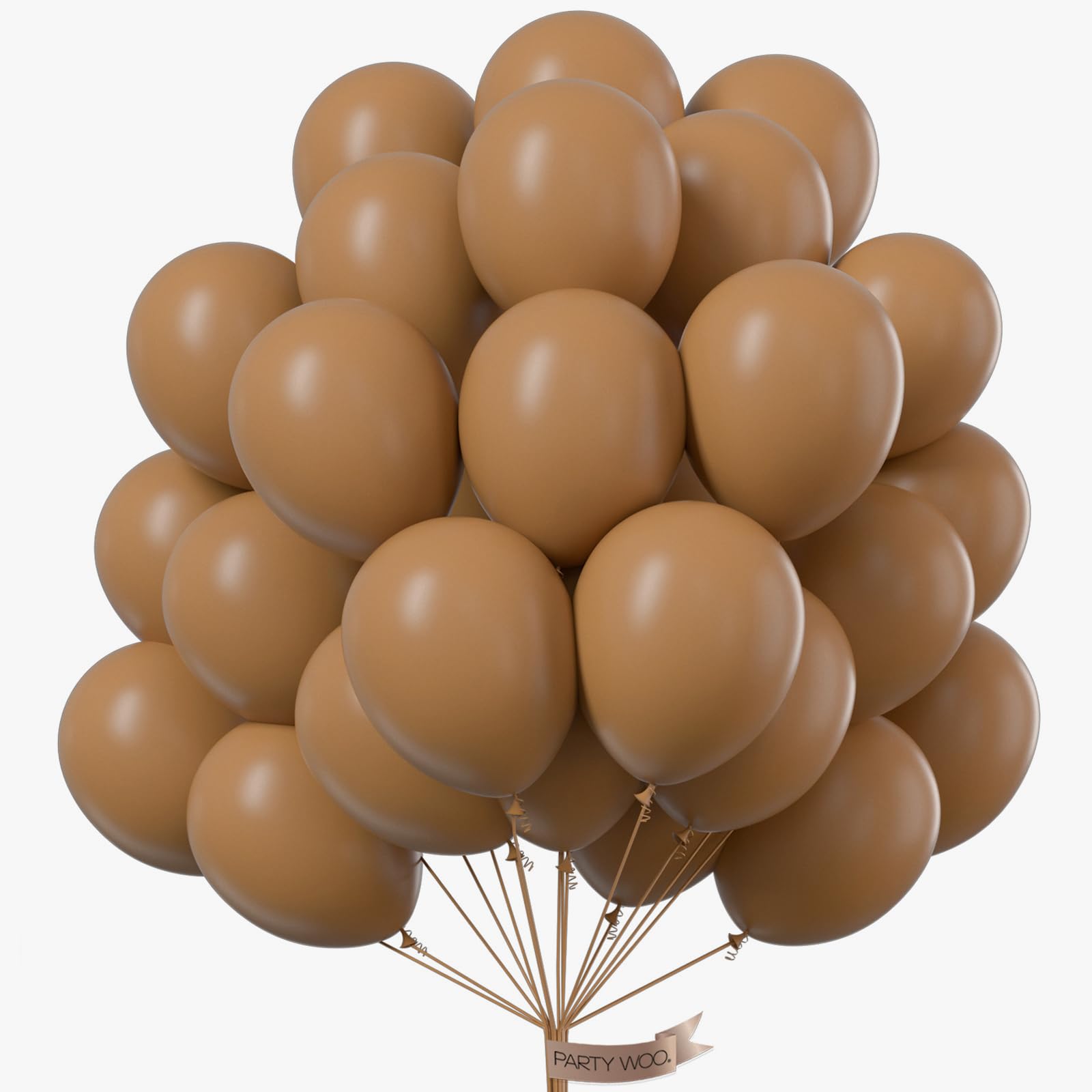 Foto 1 | Globos Partywoo, Color Marrón Caramelo, 12 Pulgadas, 100 Unidades, Para Guirnalda - Venta Internacional.