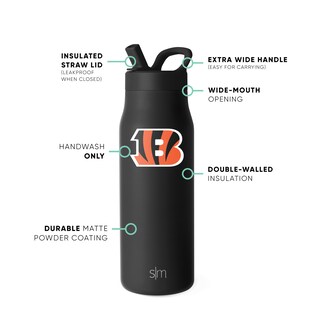 Foto 3 | Botella De Agua Simple Modern Nfl Cincinnati Bengals De 500 Ml - Venta Internacional.