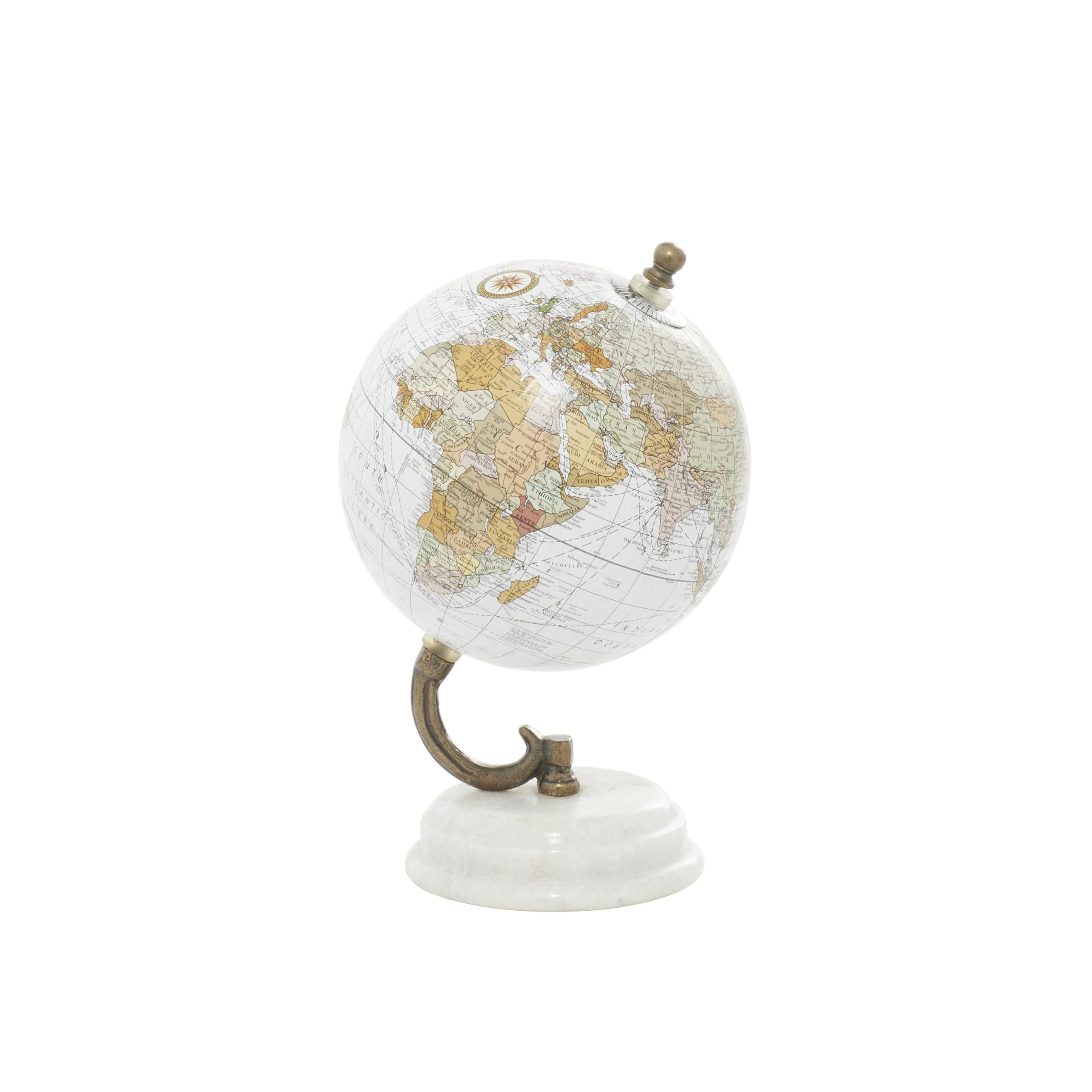 Foto 2 pulgar | Mármol Globe Deco 79 Blanco 13 X 13 X 20 Cm - Venta Internacional.
