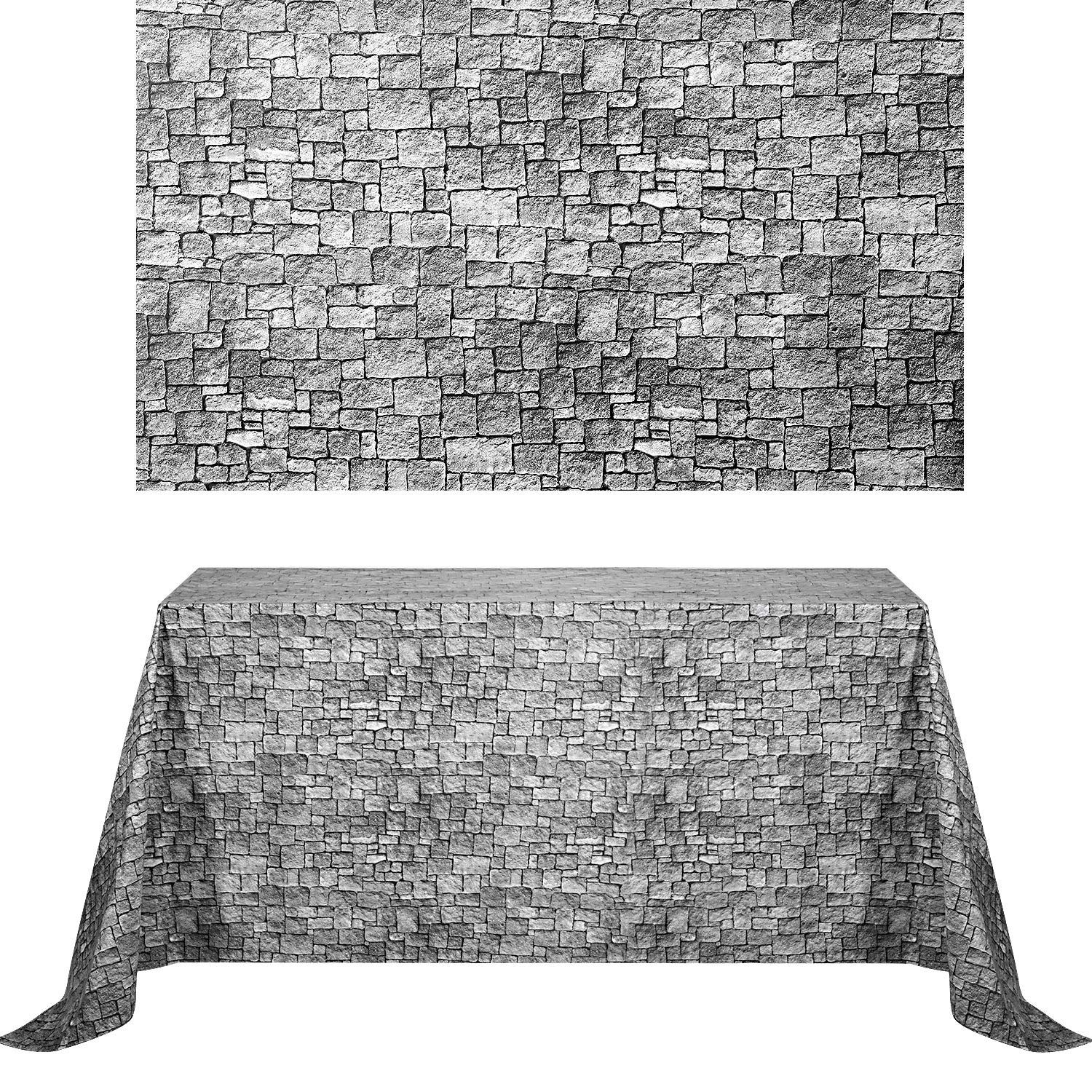 Foto 1 | Papel Pintado De Ladrillo Para Pared De Piedra, 1,4 X 2,7 M, 2 Hojas, Color Gris - Venta Internacional.