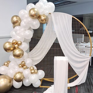 Foto 5 | Globos De Látex Rubfac, 120 Unidades, Color Blanco Perla, 30 Cm, Para Fiesta - Venta Internacional.