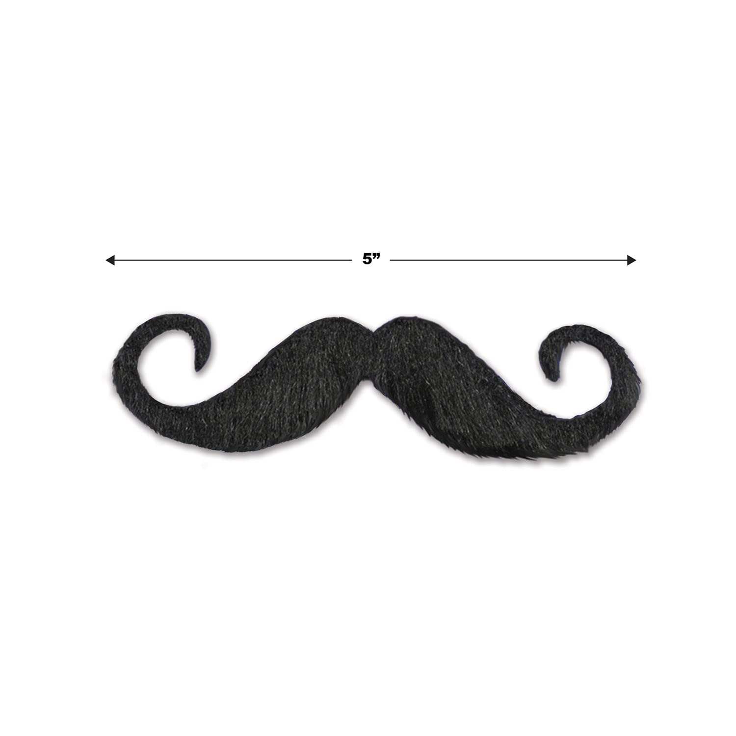 Foto 3 | Manillar Hairy 'staches Beistle, 6 Piezas, 5 Cm (negro) - Venta Internacional.