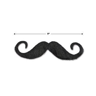 Foto 3 | Manillar Hairy 'staches Beistle, 6 Piezas, 5 Cm (negro) - Venta Internacional.