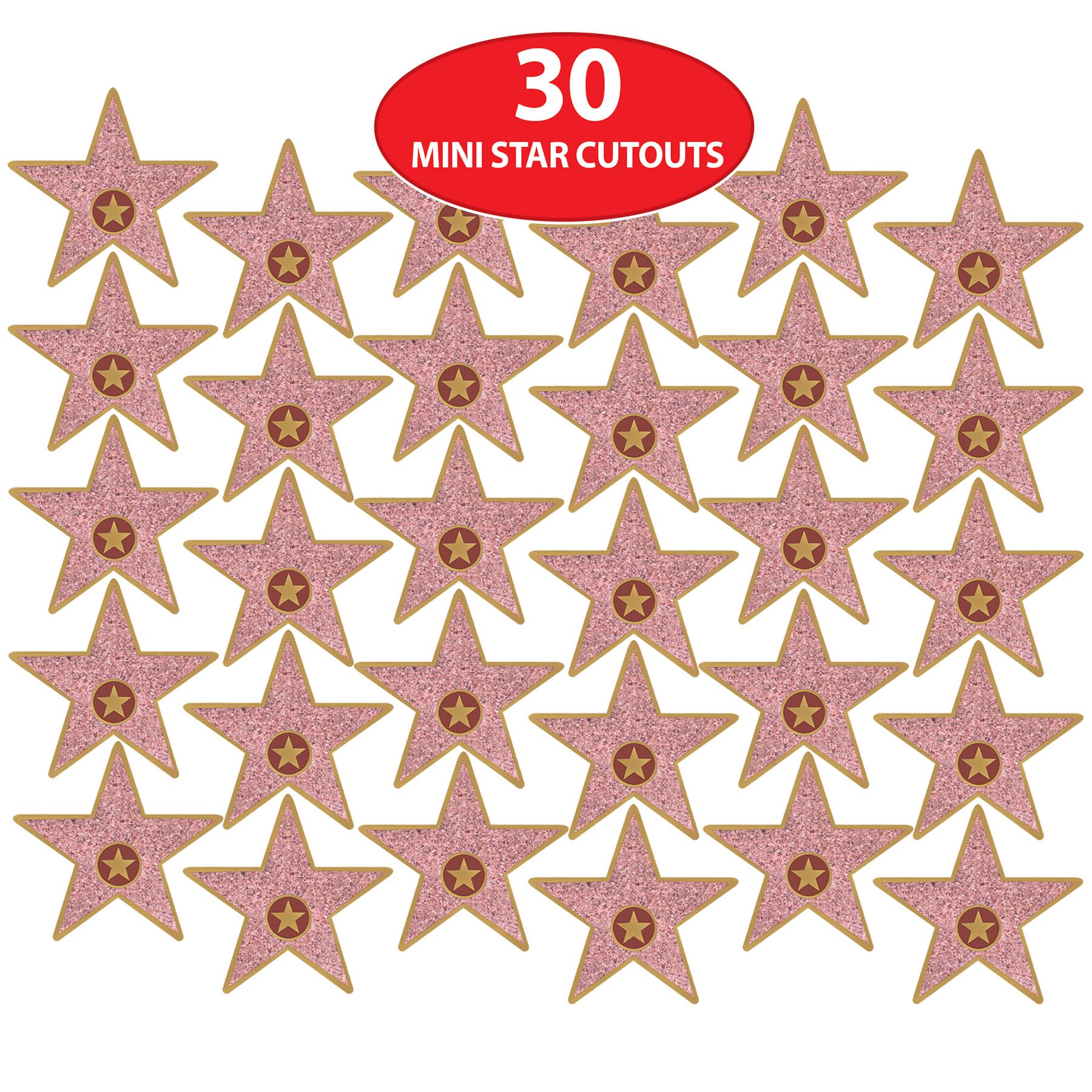 Foto 5 pulgar | Mini Paper Star Cutouts Beistle Movie Night Hollywood X30 - Venta Internacional.