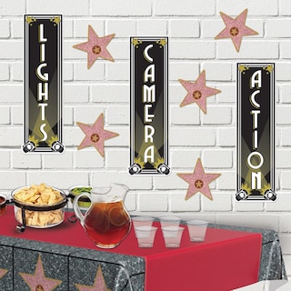 Foto 5 | Mini Paper Star Cutouts Beistle Movie Night Hollywood X30 - Venta Internacional.