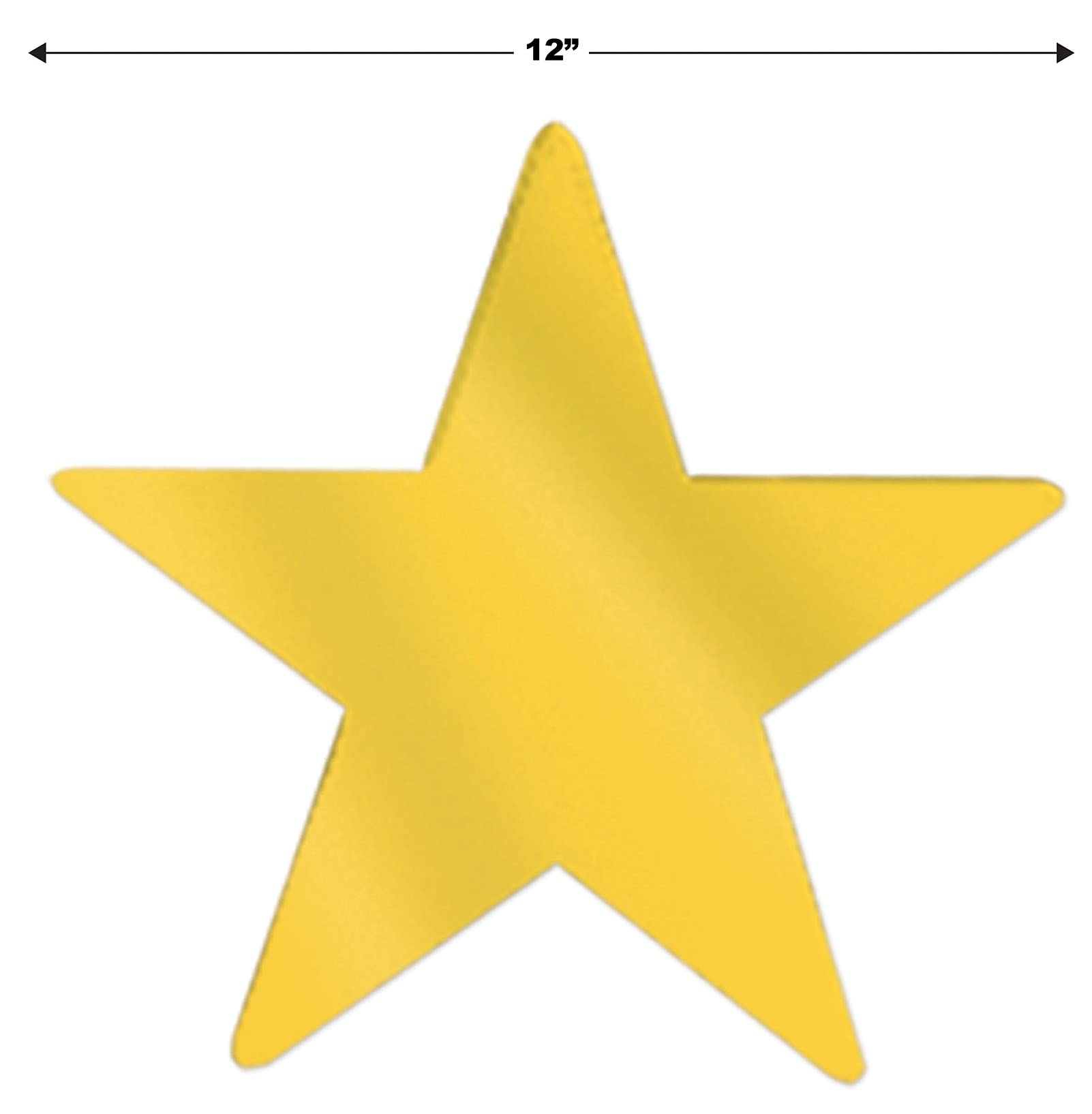 Foto 3 | Beistle Con Forma De Estrella, Dorado Metalizado, 30 Cm, Boda, Fiesta, 24 Unidades - Venta Internacional.