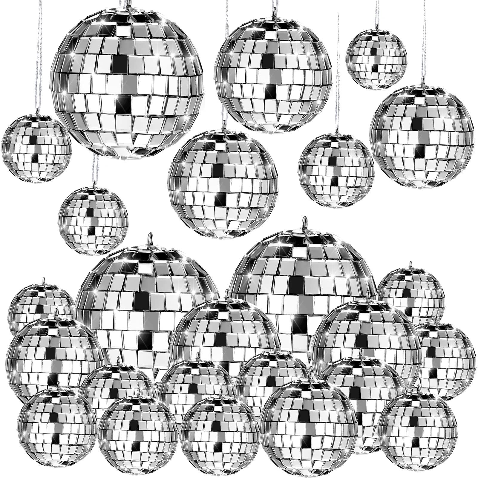 Foto 1 | Espejo Colgante Navideño Mtlee Disco Ball Ornaments De 6 Cm Y 5 Cm - Venta Internacional.