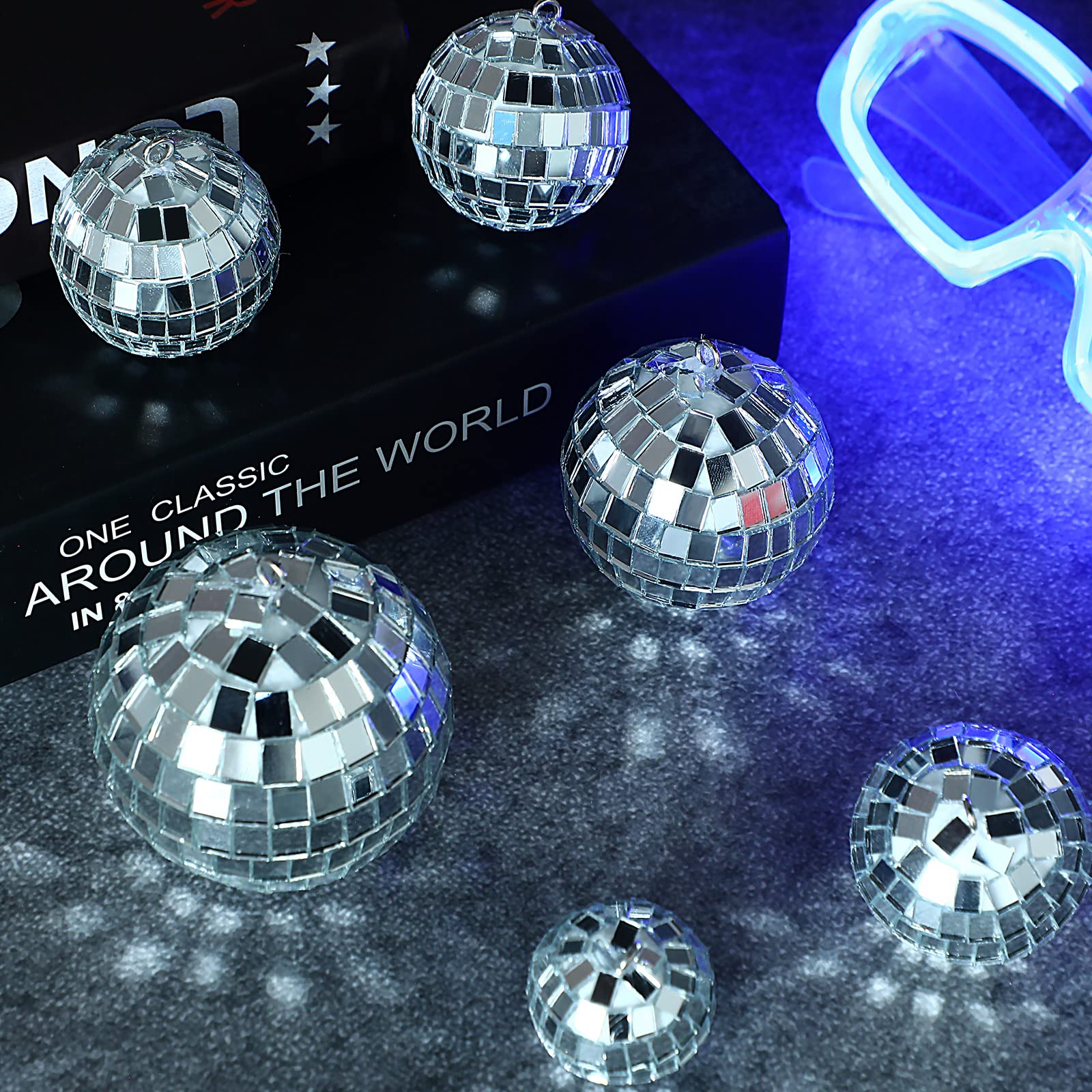 Foto 5 pulgar | Espejo Colgante Navideño Mtlee Disco Ball Ornaments De 6 Cm Y 5 Cm - Venta Internacional.