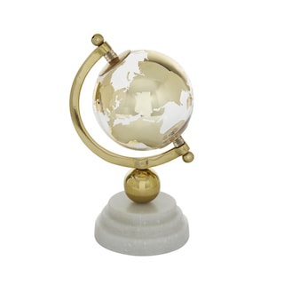 Foto 1 | Marble Globe Deco 79 Gold Con Base De Mármol De 11 Cm - Venta Internacional.