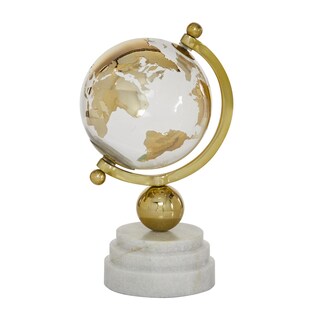 Foto 3 | Marble Globe Deco 79 Gold Con Base De Mármol De 11 Cm - Venta Internacional.