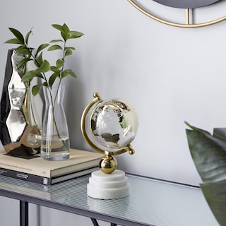 Foto 5 | Marble Globe Deco 79 Gold Con Base De Mármol De 11 Cm - Venta Internacional.