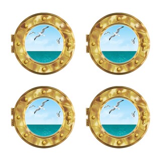 Foto 1 | Ojo De Buey Para Decoración De Ventanas Beistle Cruise Ship, 38 Cm, Paquete De 4 - Venta Internacional.