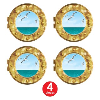 Foto 4 | Ojo De Buey Para Decoración De Ventanas Beistle Cruise Ship, 38 Cm, Paquete De 4 - Venta Internacional.