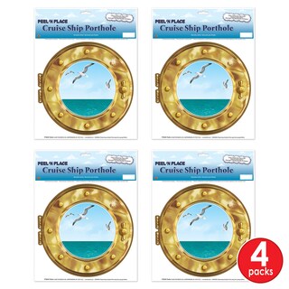 Foto 6 | Ojo De Buey Para Decoración De Ventanas Beistle Cruise Ship, 38 Cm, Paquete De 4 - Venta Internacional.