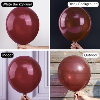 Foto 2 | Globos Partywoo Burgundy De 12 Pulgadas, 101 Unidades, Para Decoración - Venta Internacional.