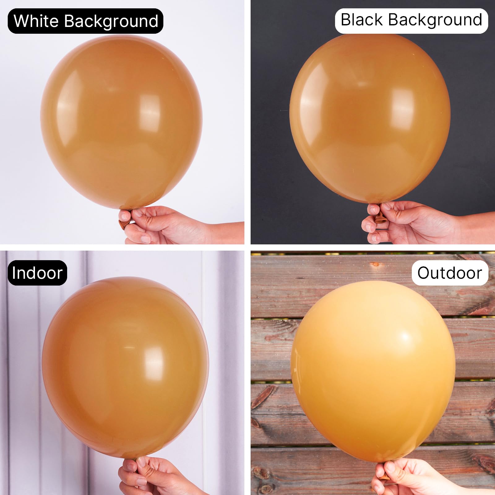 Foto 3 | Balloon Partywoo, Color Marrón Caramelo, 85 Unidades, Diferentes Tamaños - Venta Internacional.