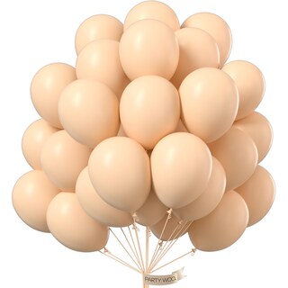 Foto 1 | Balloon Partywoo Nude Apricot De 12 Pulgadas, 101 Unidades, Para Guirnalda - Venta Internacional.