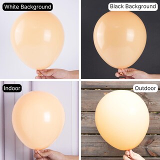Foto 2 | Balloon Partywoo Nude Apricot De 12 Pulgadas, 101 Unidades, Para Guirnalda - Venta Internacional.