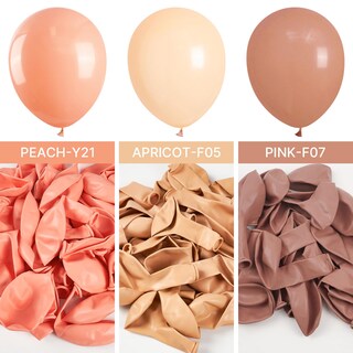 Foto 3 | Balloon Partywoo Nude Apricot De 12 Pulgadas, 101 Unidades, Para Guirnalda - Venta Internacional.