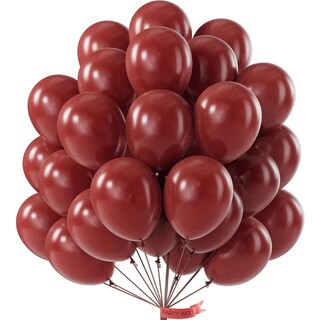 Foto 1 | Globos Partywoo Rojo Rubí De 12 Pulgadas, 101 Unidades, Para Decoración - Venta Internacional.