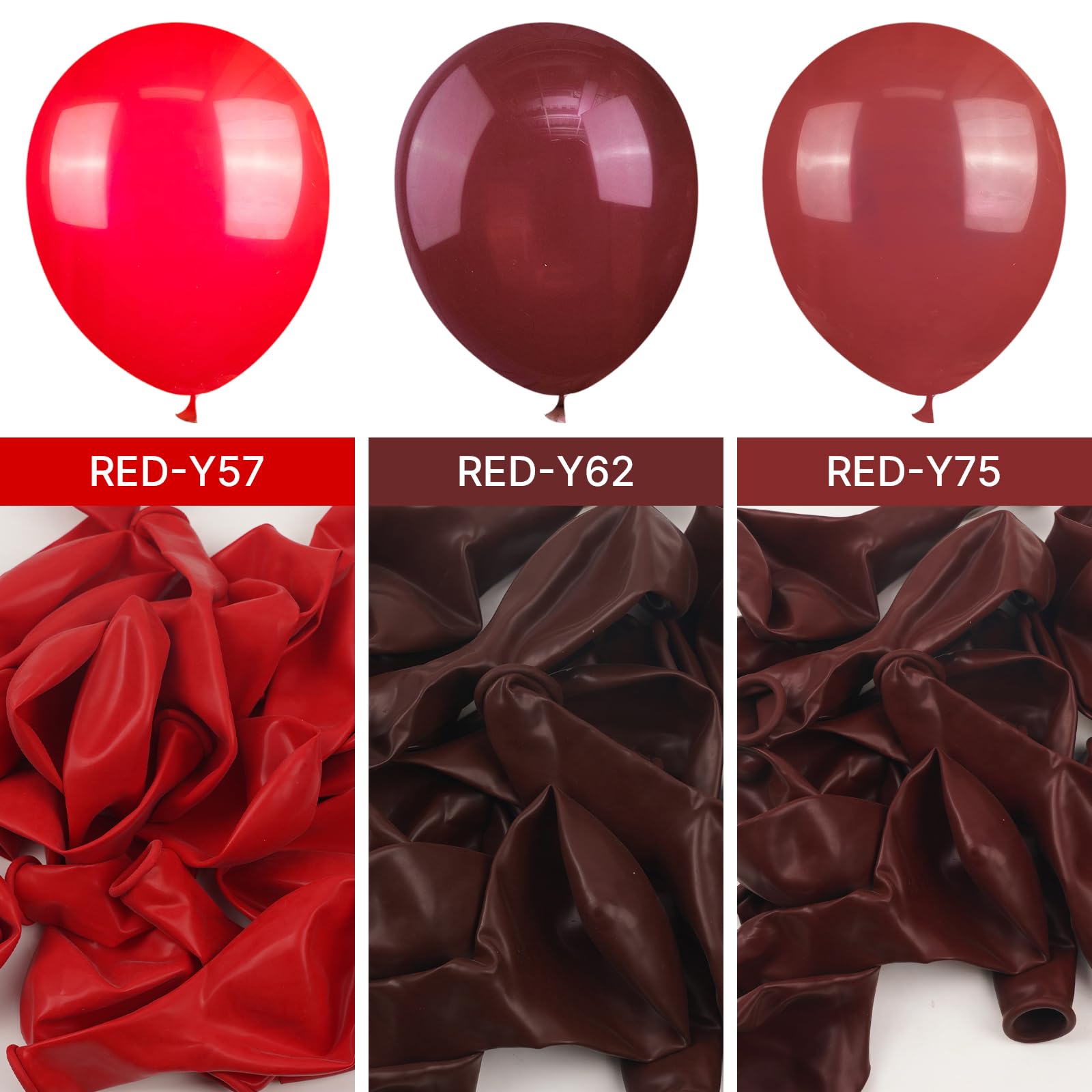 Foto 4 pulgar | Globos Partywoo Rojo Rubí De 12 Pulgadas, 101 Unidades, Para Decoración - Venta Internacional.