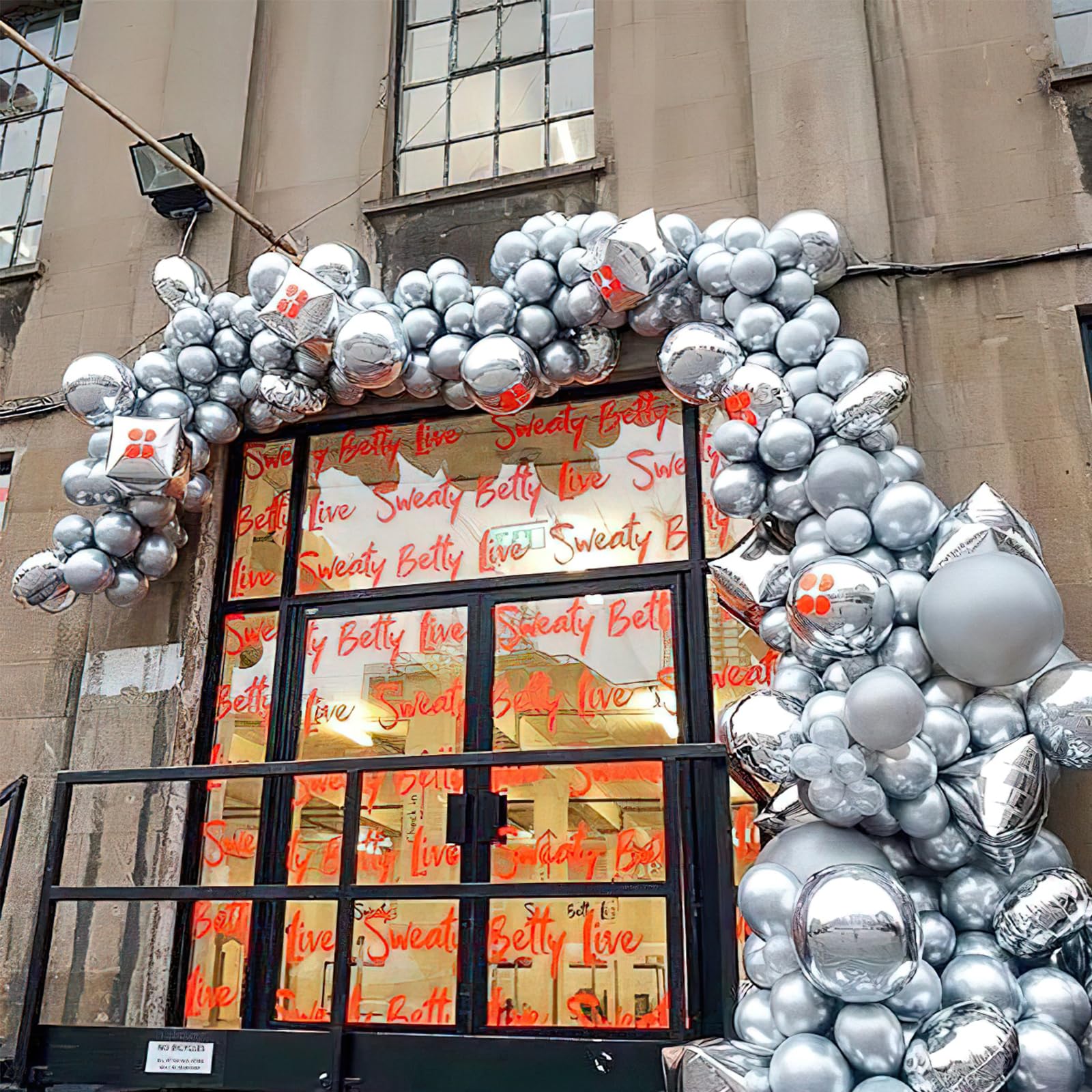 Foto 6 | Globos Partywoo De Plata Metalizada, 100 Unidades, Diferentes Tamaños - Venta Internacional.