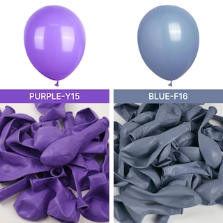 Foto 4 | Balloon Partywoo Dusty Blue, 85 Unidades, Diferentes Tamaños - Venta Internacional.