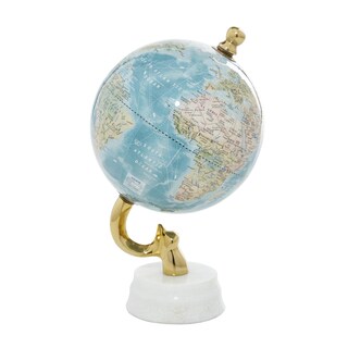 Foto 1 | Globo Decorativo Deco 79 De Aluminio, Metal, Educativo, Azul - Venta Internacional.