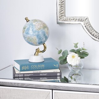 Foto 3 | Globo Decorativo Deco 79 De Aluminio, Metal, Educativo, Azul - Venta Internacional.