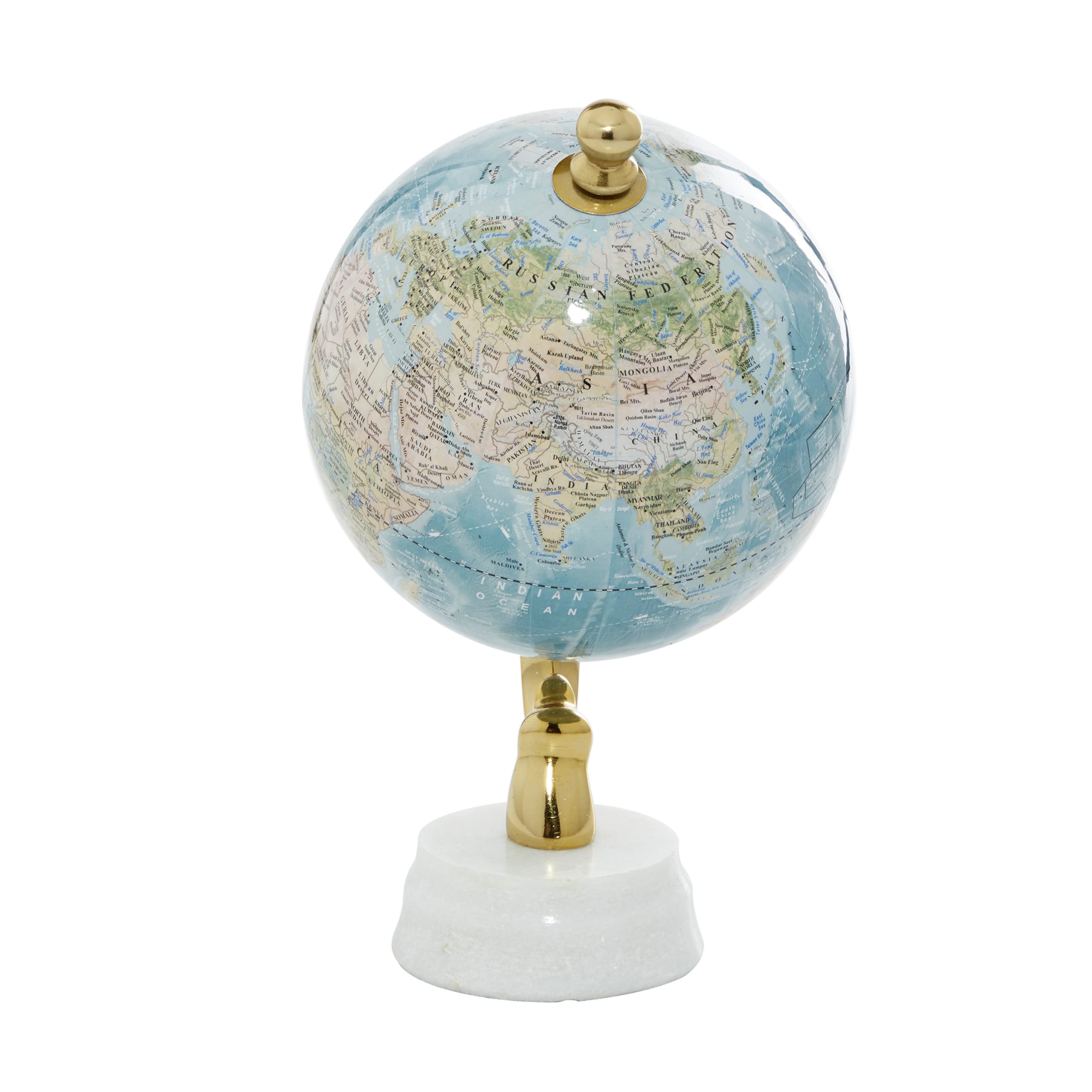 Foto 8 pulgar | Globo Decorativo Deco 79 De Aluminio, Metal, Educativo, Azul - Venta Internacional.